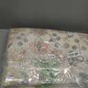 4x6 Washable Area Rug, Low Pile Faux Wool Carpet for Living Room, Bedroom, Dining Room, Vintage Flower Design, Non-Shedding Low-Pile Rug in Beige for High-Traffic Areas with Non-Slip Rubber Back