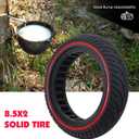 2-Pack Red 8.5x2 Solid Tire,8.5 inch Scooter Tire,Front or Rear Replacement Solid Tires for m365 pro/gotrax gxl V2/gotrax XR, 50/75-6.1 Scooter Wheels 8 1/2''