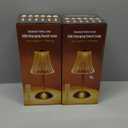 One Fire Gold Lamps Set of 2, 3 Colors Bedside Lamp Set of 2, Dimmable Bedroom Lamps Vintage Lamp, Rechargeable Nightstand Lamp, Table Lamp for Bedroom Living Room Bathroom Hotel Bar