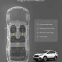 3W Floor Mats & Cargo Liner Fit for Honda CR-V 2017-2022(Not Fit for Hybrid), All Weather TPE Custom Fit Floor Liner 1st, 2nd Row and Full Set Trunk Car Mats Black