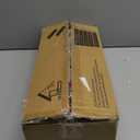 QEEIG Bathroom Floating Shelves for Wall - 15.7" Wall Mounted Shelf Over Toilet Farmhouse Home Decor Display Bookshelf Small 15.7 x 6.7 inch Set of 2, Black (008-40B)