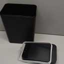 Yatmung Touchless Bathroom Can - 2.5 Gallon Smart Can Sensor Motion - Skinny TrBin with Lid - Electric, Narrow, Plastic, Auto Open - Small Slim Automatic Garbage Can (Black)