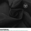 Surmente 2 Pack Black Tablecloth 90 x 132-inch Rectangular Polyester Table Cloth for Weddings, Banquets, or Restaurants
