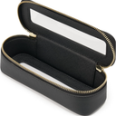 Popvibe Clear Makeup Bag Travel Cosmetic Case Transparent Toiletry Bag with Zipper, Portable Make Up Organizer Traveling Compact Car Bag for Essentials