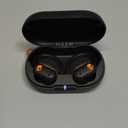 Skullcandy Push ANC Active Wireless Earbuds, Bluetooth Headphones, Noise Cancelling, 58 Hours Battery, Secure-Fit Over-Ear Hanger, Sweat and Waterproof, Microphone for iPhone Android - Black/Orange