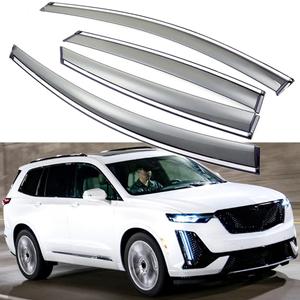 Sun/Rain Guards Wind Deflector Window Visors Compatible with 2020-2025 Cadillac XT6, Sun Visor Shield, Tape-On 4 pcs