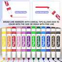 Aigybobo 336 Count Washable Markers Bulk, 12 Assorted Colors, Broad Line Conical Tip Coloring Marker for Kids, Markers Bulk Pack for Classroom, School Art Supplies & Back to School Supplies