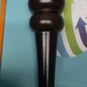 10 inch / 24cm Wooden Furniture Legs, Pack of 8 Walnut Solid Wood Turned DIY Replacement Bun Feet with M8 Hanger Bolts & T-Nuts or Sofa Couch Cabinet Recliner Ottoman Riser