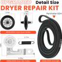 AGM75510755 Dryer Repair Kit fit for LG Kenmore 4581EL2002C Dryer Drum Roller 4400EL2001A Dryer Belt 4561EL3002A Idler Pulley for DLE2516W DLE3777W DLE5977W DLE7177WM DLE5955W DLE0442W by Fetechmate