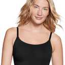 True & Co Women's Skinny Strap Ballet Bralette (Medium, Black)