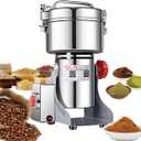 Electric Grain Grinder Mill 1000g High-speed Spice Herb Mill Commercial Powder Machine for Dry Cereals Grain Herb Spice Coffee Corn Bean CE approved (1000g Stand Type)
