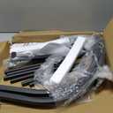 facka Curved Firewood Rack, 30 Inch Indoor Outdoor Log Firewood Holder, Metal Fireplace Wood Storage, Waterproof & Rustproof