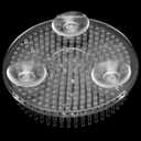 HOZEON 8PCS 2.75 Inch Clear Plastic Flower Frog Pin Holder, Round Floral Frogs with Suction Cup for Flower Arrangement, Wedding Decor