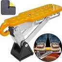 Universal Fit Car Door Step, Foldable Door Latch Step with Adjustable Angle for Car Roof Access, Both Feet Stand Car Step for SUV and Truck, Orange