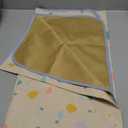 Splat Mat for Under High Chair/Arts/Crafts by CLCROBD, 51" Baby Anti-Slip Food Splash and Spill Mat for Eating Mess, Waterproof Floor Protector and Table Cloth (Beige)
