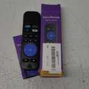 Voice Universal Remote Control, for Roku Stick Remote Replacement, for Roku Streaming Players, Steaming Sticks, Audio and TVs, with 4 App Shorcut Keys (black)