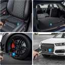 Linkstyle Car Cleaning Gun Kit, High Pressure Air Blower for Interior & Exterior, Dashboards, Seats, Wheels & Tires, Aluminum Alloy, 2 Nozzles + 3 Air Connectors, Car Detailing Tools for Professionals