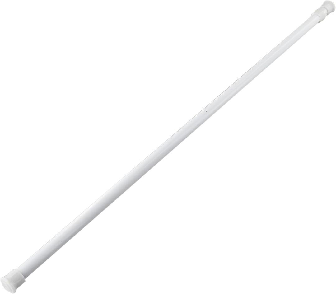 Telescopic Curtain Rod, Adjustable Length Tension Rod No Slip Tension Curtain Rod Adjustable Small Curtain Rod No Drilling Kitchen Curtain Rod(60-110cm)