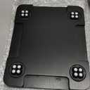 Appliance Slider 360 Rolling Tray for Coffee Maker Bamboo Coffee Pot Slider Tray Countertop Rotation Sliding Tray with Wheels, Small Appliances Mat Black (Small 11.8"  9.8"  0.6")