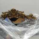 Gold Antique Arched Mirror, Victorian Bronze with Full Matel Frame, Wall Arch Mirror for Entryway/Bathroom/Fireplace 36"X30"