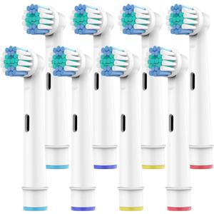 SetSail Toothbrush Heads for Oral B, 8 Pack Professional Electric Toothbrush Replacement Heads Medium Soft Dupont Bristles Replacement Toothbrush Heads Precision Clean Brush Heads Refills