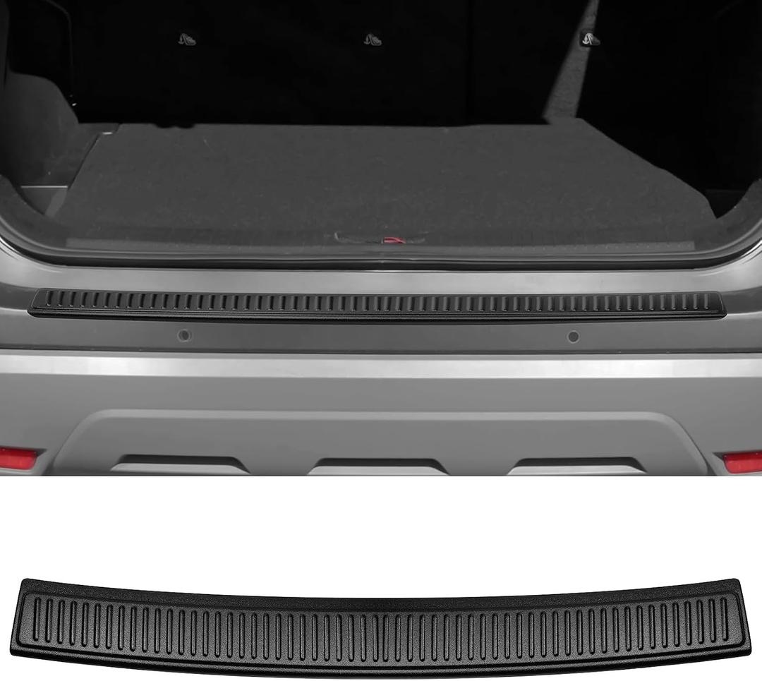 Rear Bumper Protector Compatible with Nissan Rogue 2021 2022 2023 2024 2025 2026 Accessories External Rear Bumper Protector ABS Material Matte Black Trunk Door Entry Guards