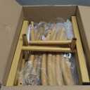 Hemmotop Metal Arch Backdrop Stand Set of 3, 6FT, 5FT, 4FT Party Arch Stands for Wedding, Birthday, Baby Shower, Bridal Shower - Balloon Arched Frame for Garden Decor, Gold Floral Arches, 3 Pieces