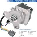 Ignition Distributor Compatible with Honda Civic DX, CX, LX 1.5L NON V-TEC 1992 1993 1994 1995, Replacement OEM TD-41U TD-47U 30100-P06-A02 30100P06A02 DST102