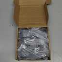 6 Packs PUROCEAN Metal Push Button Latch Square RV Push Button Catch (Black)