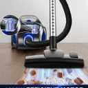 Canister Vacuum Cleaner, 40Kpa 1600W Cyclon Power Bagless Canister Vacuum Cleaners for Home, 3.7QT Large Dust Cup, Lightweight Vac for Hard Floors, Carpets, Pet Hair, Blue