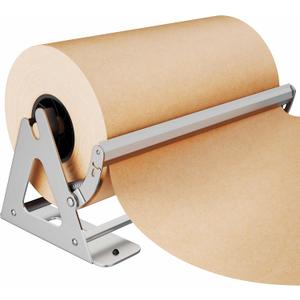 DIY Crew 18 Inch Paper Roll Dispenser and Cutter - Heavy-Duty Wall Mountable, Non Slip Tabletop - Kraft, Freezer, Butcher Paper - Up to 1000ft Rolls