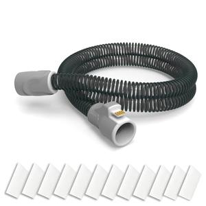 ZURNMED® Climate-Line CPAP Hose, Airsense 11 Tubing & AirCurve 11 (6.5 ft / 2 m) – 12 Replacement Filters – Flexible, Leak-Free CPAP Tubing Replacement Hoses for Restful Sleep (S11 Models Only)