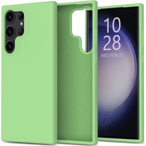 bemal for Samsung Galaxy S25 Ultra Case - Smooth Silky Liquid Silicone - Slim Fit Soft Microfiber Lining - Designed for Women and Girls - Shockproof Protective Phone Cover 6.8"- Mint Green