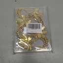 Gold Bow Knot Shower Curtain Hooks, 12PCS Rust Proof Shower Curtain Rings for Bathroom, Metal Decorative Shower Curtain Hangers Bathroom Accessories