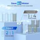 TOKIT U1 SE Under Sink Water Filtration System, Reverse Osmosis Water Filter Under Sink with Faucet, NSF/ANSI 58, Tankless, 400 GPD 2:1 Pure to Drain, Reduces TDS