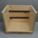 100% De Agave, Tres Agaves Organic Tequila, Wood Storage Crate, Size: 14" Tall x 11" Wide x 16" Long