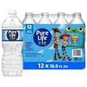Pure Life Purified Bottled Water, 12 Pack - Still Drinking Water Enhanced with Minerals for a Crisp Taste - 16.9 Fl Oz - Toy Story 5 Packaging Graphics Exp. 10/31/27