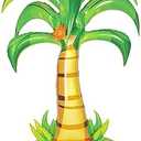 52 Inches Large Inflatable Standing Palm Tree Balloons, Green Blow Up Foil Mylar Coconut Tree Balloons for Birthday Baby Shower Decorations Hawaiian Luau Aloha Tropical Summer Beach Party Supplies