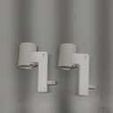 2 PCS Wall Fragrance Plug in with Night Light and Oil Diffuser Plug with Upgraded Fragrance Concentration Control, Compatible with Bath and Body Works WallFower for Home, White