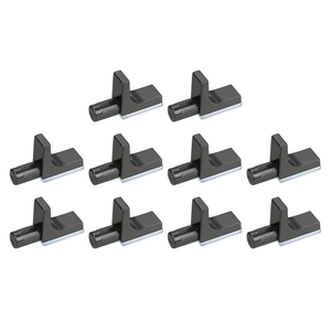 uxcell 16 Pcs Shelf Support Pegs, 7.5mm/0.30" Pin Length Zinc Alloy Kitchen Cabinet Shelf Holder Support Pins for Bookshelf Cupboard Closet Furniture, Nickel Color