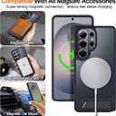 For Samsung Galaxy S26 Ultra Case with Kickstand,1*Screen Protector,[Compatible with Magsafe]Translucent Matte Military-Grade Protection,Magnetic Phone Case for Samsung Galaxy S26 Ultra,6.9"-Black