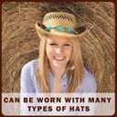 nemokamai 10 PCS Cowboy Hat Bands for Men Women, Leather Hatbands Belt for Cowboy/Western/Fedora/Cowgirl/Straw Hats