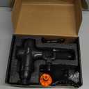 TOLOCO Massage Gun, Upgrade Deep Tissue Back Massager with 10 Replacement Heads, Percussion Massage Guns for Athletes for Pain Relief, Super Quiet Electric Massager for Christmas Gift, Carbon