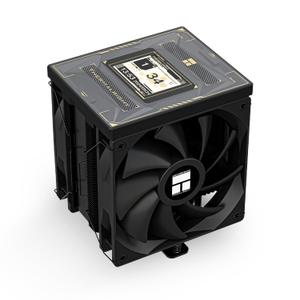 Thermalright Burst Assassin 120 Vision Black CPU Air Cooler, Desktop CPU Cooler with 1500RPM Speed,320x240 Resolving Power IPS LCD Screen with 2.4in,PC Cooling for Intel lga1851/1700/115X,AM4/AM5