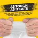 Aluf Plastics 33 Gallon Clear Trash Bags - 33" x 39" - 1.5 MIL (eq) - CSR Series - Heavy Duty Industrial Liners Clear Garbage Bags for Recycling, Contractors, Storage, Outdoor, 1 Count (Pack of 100)