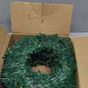 6 Pcs Christmas Wreath 10 Inch Green Artificial Wreaths DIY Faux Plain Wreaths Front Door Green Farmhouse Cabinets Wreath Indoor Outdoor Wall Decor (Classic)