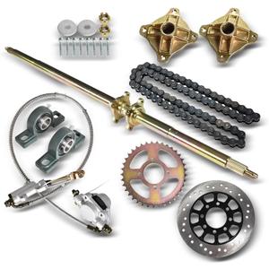 44.25in Go Kart Rear Axle Shaft Assembly Complete Kit Replacement for Go Kart ATV Quad Trikes Golf Carts