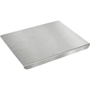 Stainless Steel Cutting Board w/Lip, Non‑Slip Double‑Sided Board, 40×50cm.