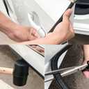 Edge Trim Black U-Channel Rubber Trim Edge with Metal 1/2" X 3/8" - Fit Gap 3/64" to1/4 Car Door Edge Sealing Strip, PVC Weather Stripping with Steel, Metal Edge Protector, 26FT