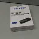 iwillink 2 Pack Outdoor Extension Cord Cover Waterproof - Weatherproof Electrical Connection Box for Outdoor Outlet, Plug, Socket, Christmas Holiday Decoration, Power Tool, Black